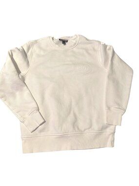 Authentic Michael Kors classic white MK logo crewneck sweatshirt Unisex